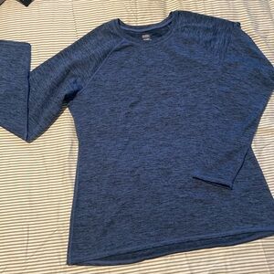 EUC- XL- Blue/Black- Cuddle Duds- Long Sleeve Top